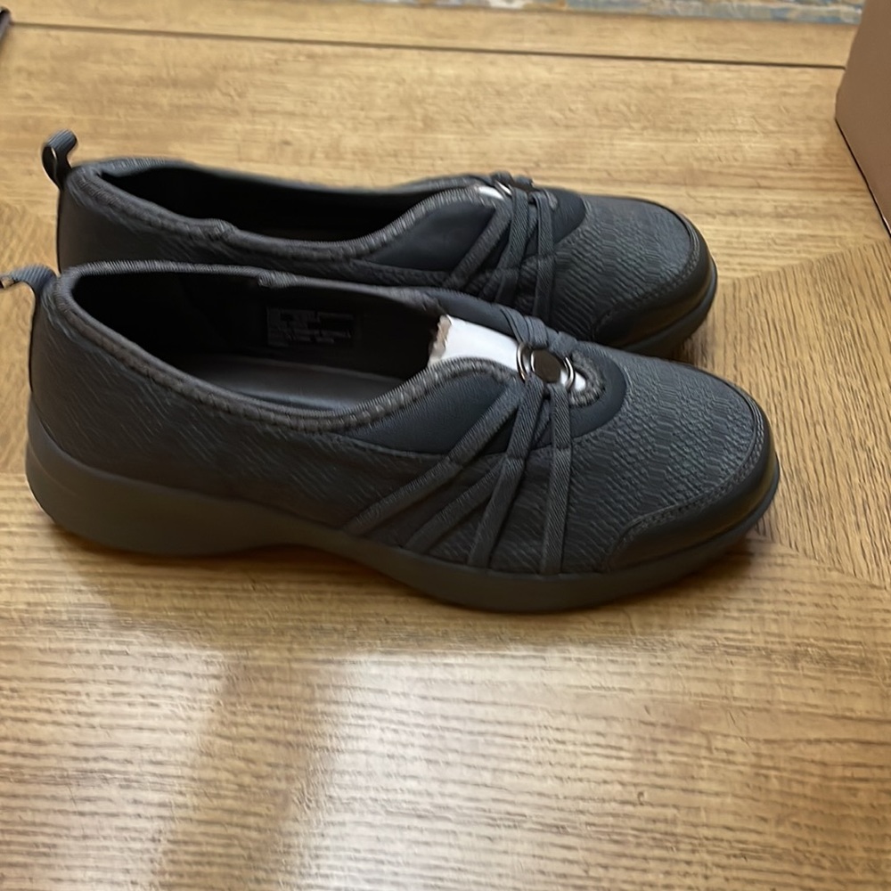 Comfort View Dk Gray Comfort Slip-ons Size 9ww New